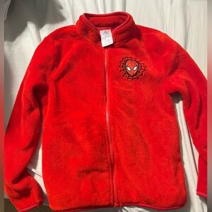 Kids full zip Disney marvel Spider-Man soft fleece size 7/8